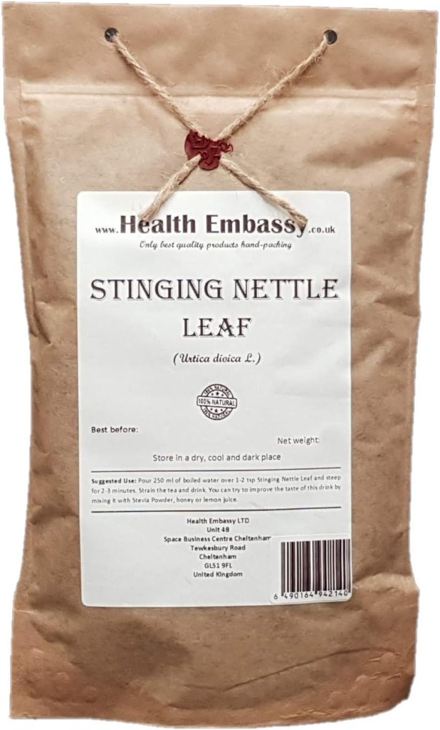 שגרירות הבריאות Sting Nettle Leaf | Urtica Dioica L | Herbal Tea (50g)