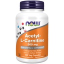 עכשיו תוספי מזון, Acetyl-L Carnitine 500 מ"ג, Amino Acid, Brain and Nerve Cell function *, 100 כמוסות Veg