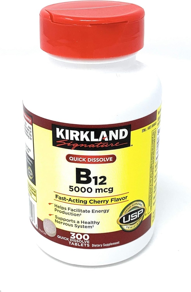 קירקלנד חותם במהירות את B-12 5000 mcg, 300 טבליות