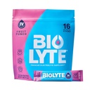BIOLYTE IV אבקת אלקטרוליטה Packets, IV שתייה נוזלית לערבב עבור מים, Doctor-Developed hydrotion, HSA & FSA Approved Dehydration Relief, Chemotherapy חייב להיות עבור נשים, גברים- Punch פירות (16 מקלות)