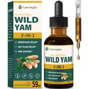 Wild Sea Root Extracts, תוספת של נשים עם Panugreek & Motherwort Herb עבור Menopause הקלה ו- PMS תמיכה. Panogreco y Ñame Salvaje para la Menopausia