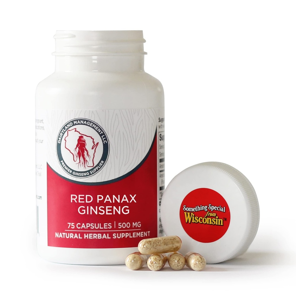 חלבלנד הקוריאנית Red Panax גינזנג קפסולות - 2000 מ"ג ריכוז מוצרי שורש תפוחי אדמה פוטנטנג - No Fillers, Binders או תוספות אחרות.