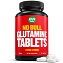 "No Bull" L-Glutamine Tablets, Pure L Glutamine Pills, Non GMO, L Glutamine תוסף, באופן טבעי טבעוני, Vegetarian Friendly Gluten חינם, 1000mg
