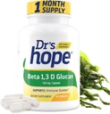 Beta 1,3D Glucan 200 מ"ג 60 קפסולות Veggie - עבור Immune WellBeing - תוסף פורמולה נקייה - 2 קפסולות / יום, 1-Month אספקה - מיוצר בארה"ב