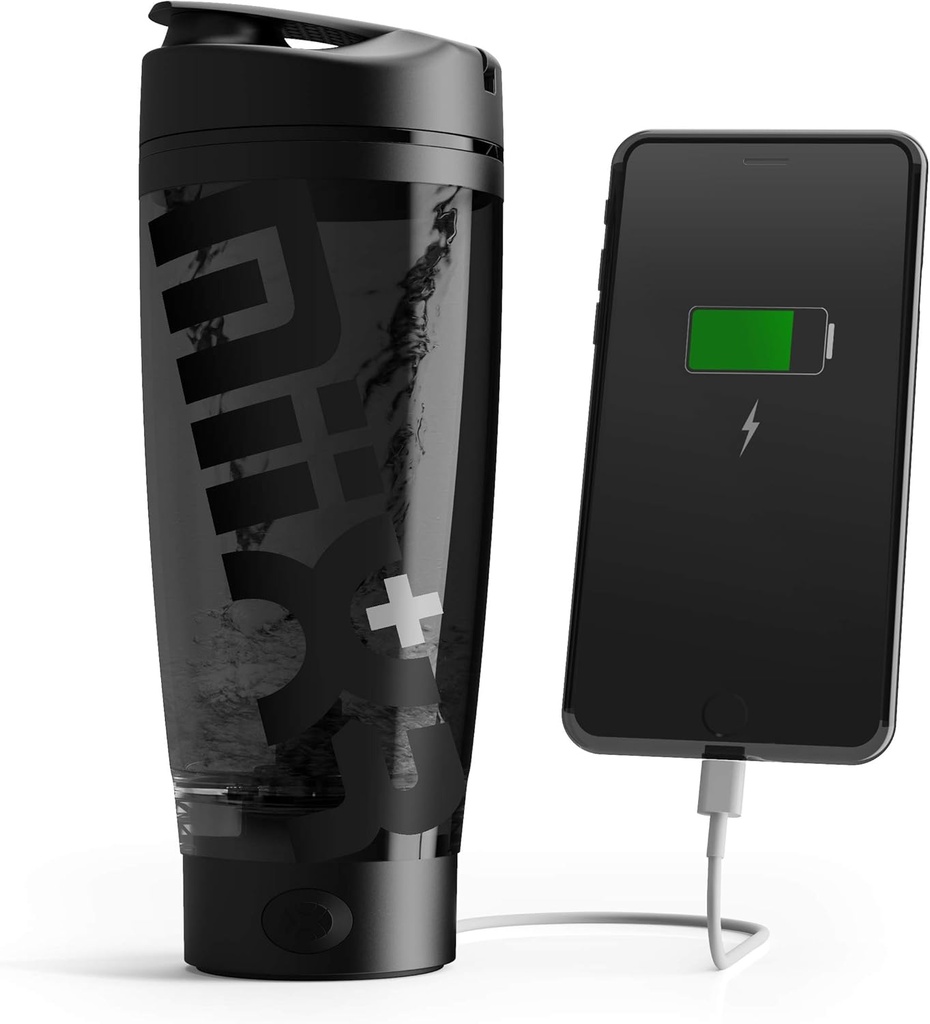 Promixx טעינה Shakerבק (MiiXR+ Edition) | מכשיר קידוד Vortex Mixer עם תוספת אחסון ו- Easy-to-clean Tritan Cup (20oz