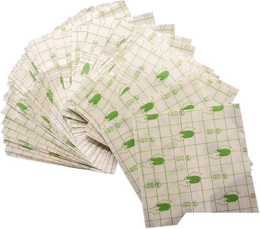 100pcs מים עמידים Transud מתיחה Adhesive Bandage Roll: Transud Film Dressing Second Skin Healing Protective Clear Adhesive Bandages קעקוע Supplies מוצרים (2.8*3.1 אינץ')