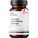 עיצובים לבריאות S-Acetyl Glutathione Synergy - 200 מ"ג S-A-GSH עם NAC + ויטמין B6 - תוסף non-GMO Antioxidant כדי לעזור לתמוך ב Detoxification נורמלי (60 קפסולות)