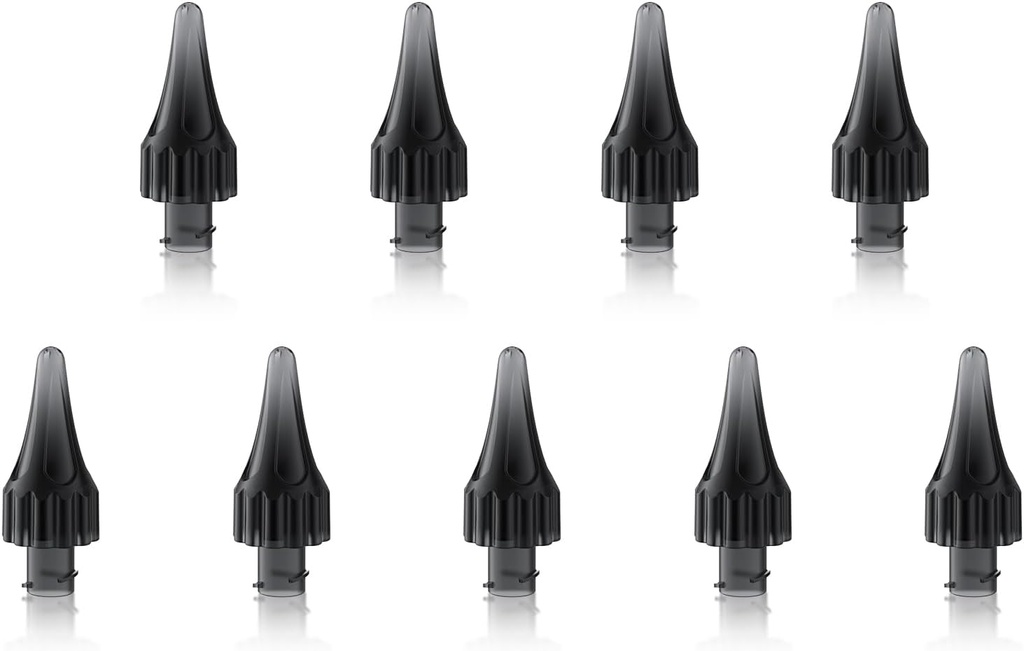 9pcs אוזניים Wax Removal אוזניים נקי יותר טיפים, ניקוי אוזניים החלפה Kit Softטיפים, אלקטריק אוזניים ניקוי טיפים החלפת אוזניים