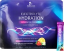 Electrolytes hydrotion Packets - אבקת Keto Recovery עם Potassium, Magnesium, Sodium, Zinc & ויטמין C, Sugar-Free, hydrotion אלקטרוליט Mixes, טבעוני, Strawberry לימון (32 Pack)