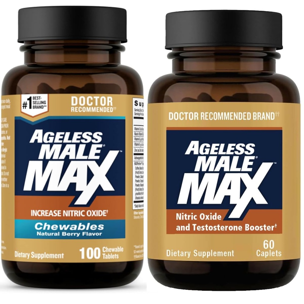 Ageless Male Max Nitric Oxide Booster for Men
