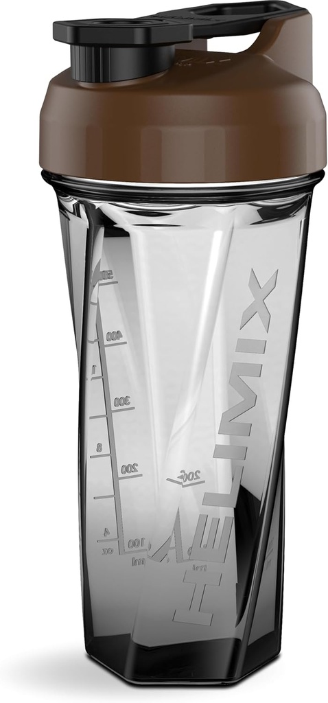 HELIMIX 2.0 וורטקס בלנדר שאקר בקבוק מחזיק עד 28oz | No Banding Ball or Whisk | USA Made | Portable Pre Workout Whey Protein Drink Shaker Cup