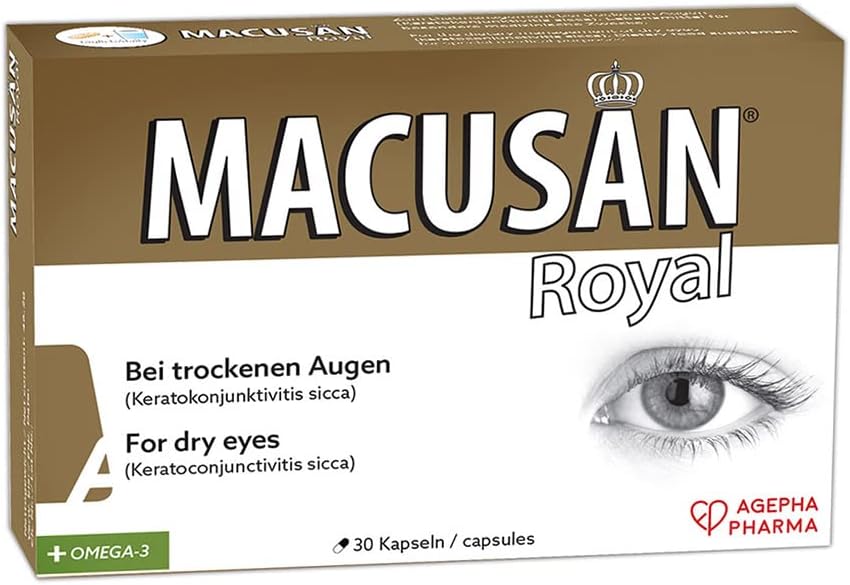 לוחות עיניים יבשים מלכותיים | Pills for Healthy Macula of Eyes
