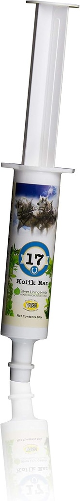 Silver Lining Herbs Colic Eaz - הקלה של צבע סוס קוליק ו- Bad Digestion | שיפור בריאות הסוסים וחזרה לטרקט רגיל של גזטרו מעי - 80cc Paste Paste