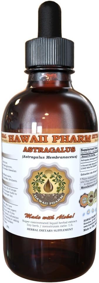 הוואיPharm Astragalus נוזל לחלץ, Astragalus אורגני (Astragalus membranaceus) Dried Root Tincture תוסף 4 oz