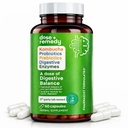 מנה של תוספי תזונה של איזון-Gut Health Supplement-USDA-Kombucha, 7 Probiotic Strains ו-Prebiotics for Microbiome-Digestive Enzymes for Digest-Bloating Relief for Women and Men