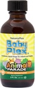 NaturesPlus Animal Parade Baby Plex, Natural Orange Flavor - 2 fl oz, Pack של 2 - נוזל Multivitamin עבור תינוקות ופעוטות - סוכר חינם, Gluten חינם - 120 המשרתים מוחלטים