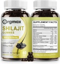 Shilajit Pure ההימלאיה האורגני Shilajit Gummies,5000MG תוסף Shilajit לגברים ונשים עם 85+Trace מינרלים & Fulvic Acid, Support for Focus, Energy & Immune, Non-GMO