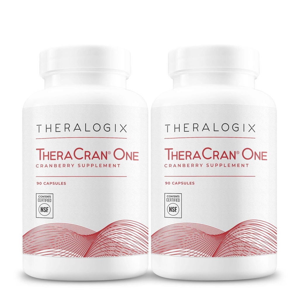 Theralogix TheraCran One Cranberry קפסולות - 180 יום אספקה - קריין תוספת לגברים ונשים - כדורי קריין כדי לתמוך Urinary Tract Health * - 36 מ"ג PACs לכל קפסולה - NSF מוסמך, 180 Coun Counberry גלולות כדי לתמוך Urinary Tract Health * - 36 מ"ג PACs לכל קפסולה - NSF מוסמך, 180 Coun