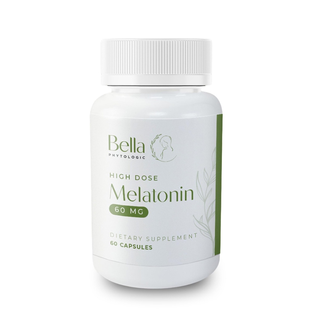 Melatonin Pure 60 מ"ג - High Potency Nighttime Sleep Aid for Deep Rest, Relaxation, Jet Lag & Stress Relief - Fast-Acting, Non-Habit Forming, Drug-Free, Made in USA (60 קפסולות)