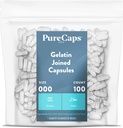 PureCaps USA - Fat Gelatin Pill קפסולות בגודל של 000 | 100 גלולות Joined