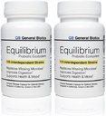 Equilibrium Probiotic תוספת עם Prebiotic - Daily Time לשחרר - 60 יעיל קל ל-Swallow כמוסות - ספירת סטרין הגבוהה ביותר בעולם - 2 בקבוקים