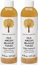 Caleb Treeze Old Amish שריר טוניק 8 oz, Leg Cramps הקלה, Foot Cramps הקלה, רגליים ללא מנוחה, כאבי Cramps & Spasm הקלה - חבילת של 2