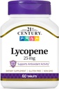 21th Century Lycopene 25 מ"ג טבליות, 60 Count (22400)