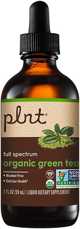 תה ירוק נוזלי אורגני בשפע a Full Spectrum a Supports Health - אלכוהול חינם (2 fl. oz).