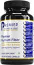 Premier Research Labs Premier Psyllium סיבים - Psyllium Husk כמוסות, גלולות סיבים גבוהים למבוגרים, עבור נשים וגברים, תמיכה יומית לבריאות העיכול - 180 קפסולות צמחוניות