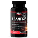 ראשי התיבות של FACTOR LeanFire Pre Workout Energy Pills with Green Tea Extracting and Caffeine כדי להגדיל את האנרגיה, לבנות שריר לבן, שחור, 60 ספירה (Pack of 1), חבילת May Vary Vary