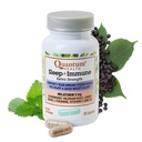 Quantum Health Sleep Immune Melatonin 5 מ"ג תמיכה תוסף L האננין ולריאן Root + Elderberry ויטמין C & D Immunity Boost Daily Whole Body for Women & Men - 30 קפסולות