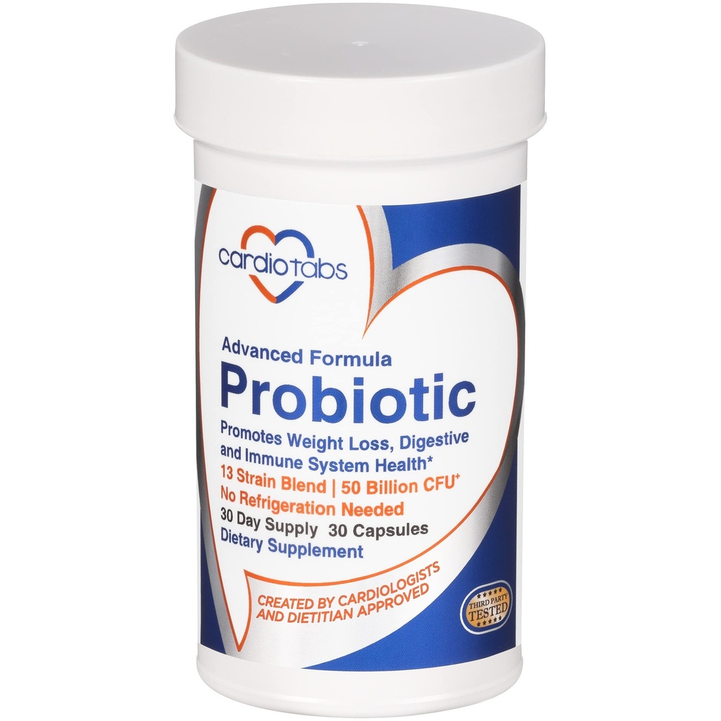 מתקדם Probiotic w / 50 מיליארד CFU Per משרת, Shelf Stable, Men's ו- Women's Probiotic תוספת להישאר Fit, 30 קפסולות
