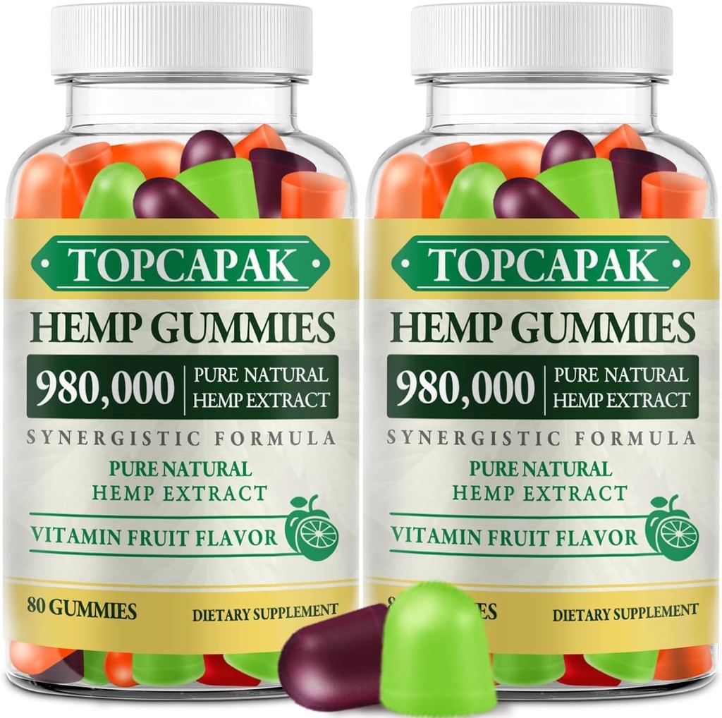 Hmep Gummies High Potency infused with Pure Organic Hemo שמן 160 הרוזן