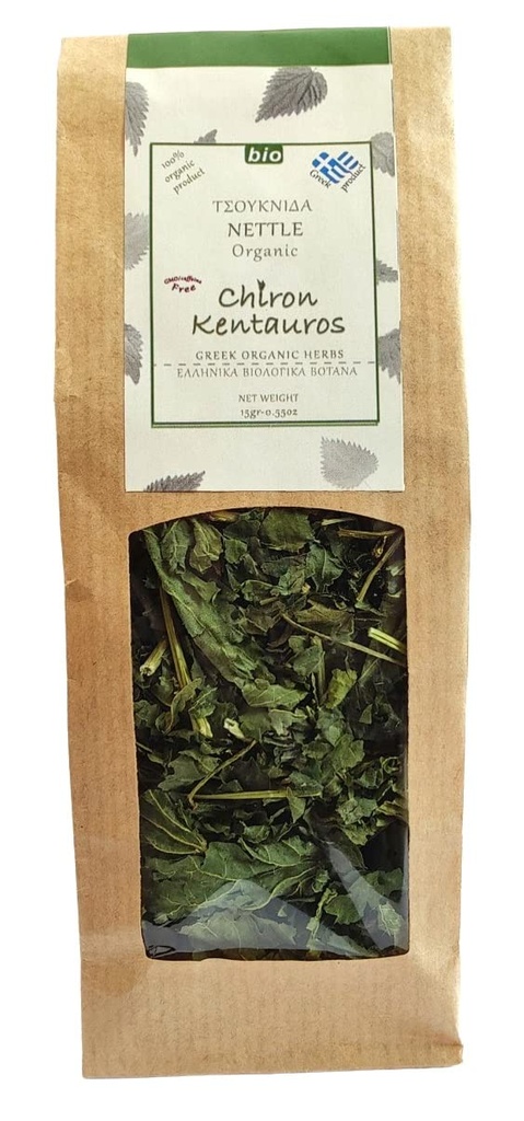 יוונית אורגנית Bio Herb Nettle (Urtica) Leaves from Mount Pelion יוון - GMO / CAffeine חינם 15gr - 0.53oz