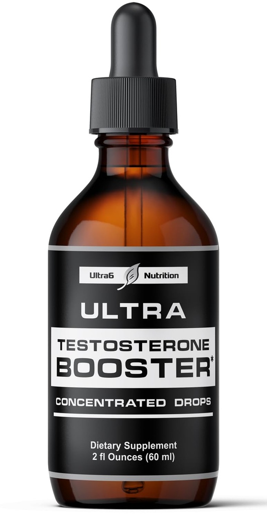 Ultra6 תזונה טסטוסטרון Booster עבור גברים - גברים ונשים בריאות תוספי - תוספת עם טונגקט עלי + Tribulus Terrestris עבור שיפור זכר - תמיכה שריר התאוששות אנרגיה Boost