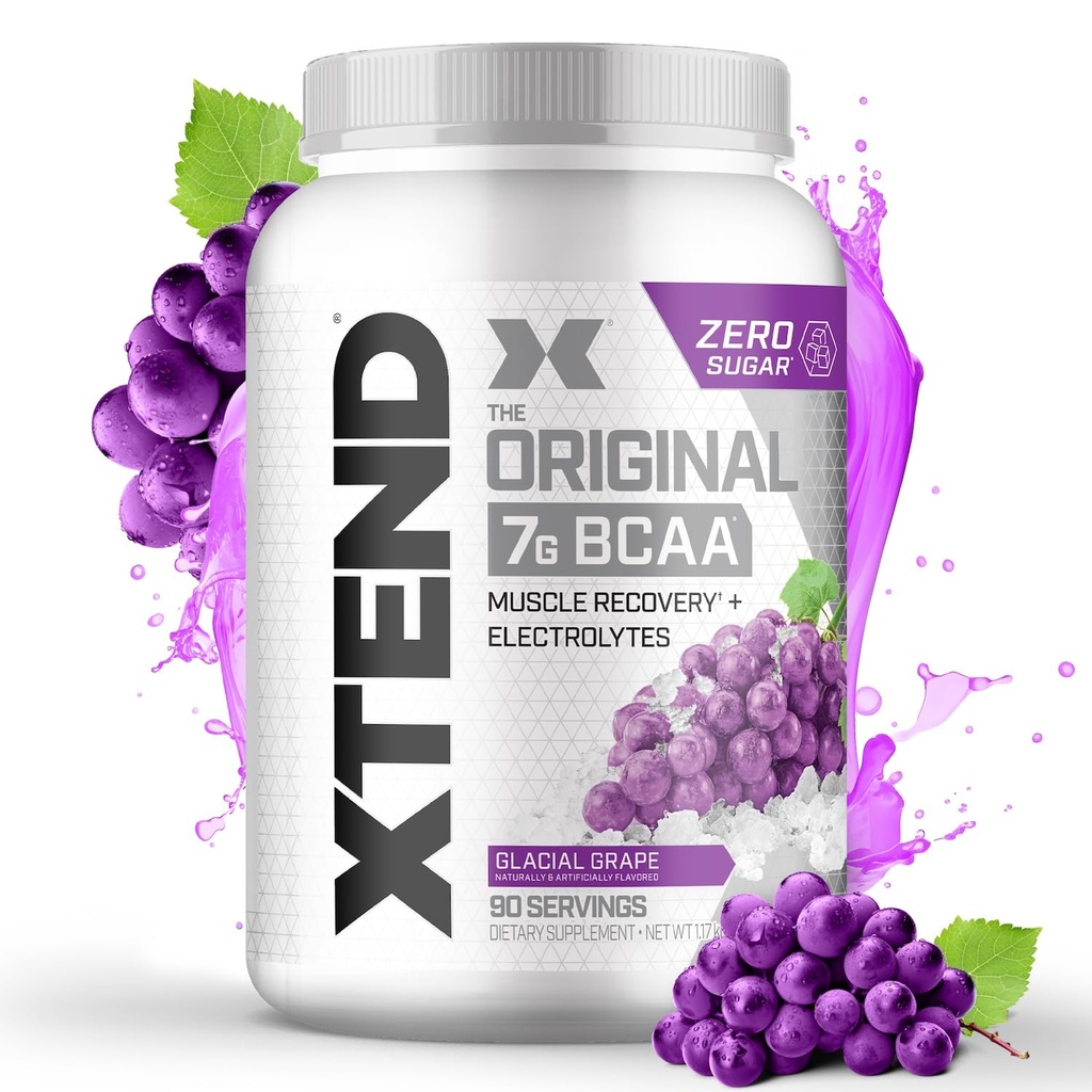 Xtend המקורי אבקת BCAA 7g BCAA ו 2.5g L-Glutamine, סוכר חינם פוסט טיפול שריר התאוששות שריר טיפול עם Amino Acids עבור גברים ונשים, 90 משרתים