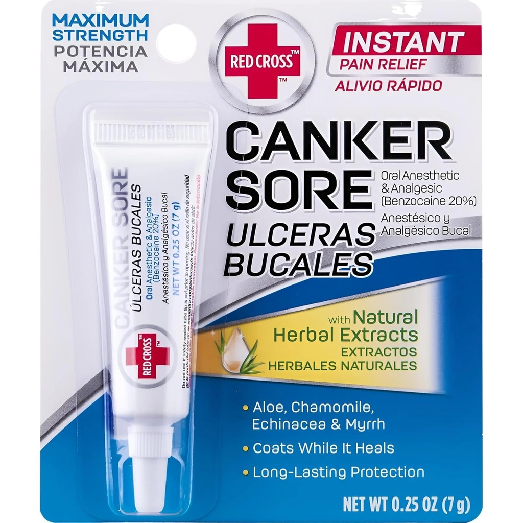 Red Cross Canker Sore Medicine - 0.25 Oz (Packaging May Vary)