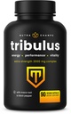 NutraChamps Tribulus Terrestris for Men, 2000 מ"ג תוסף Booster לאנרגיה, Vitality, Stamina & Performance, תוספת כוח ספירונים, 90 קפסולות טבעוניות