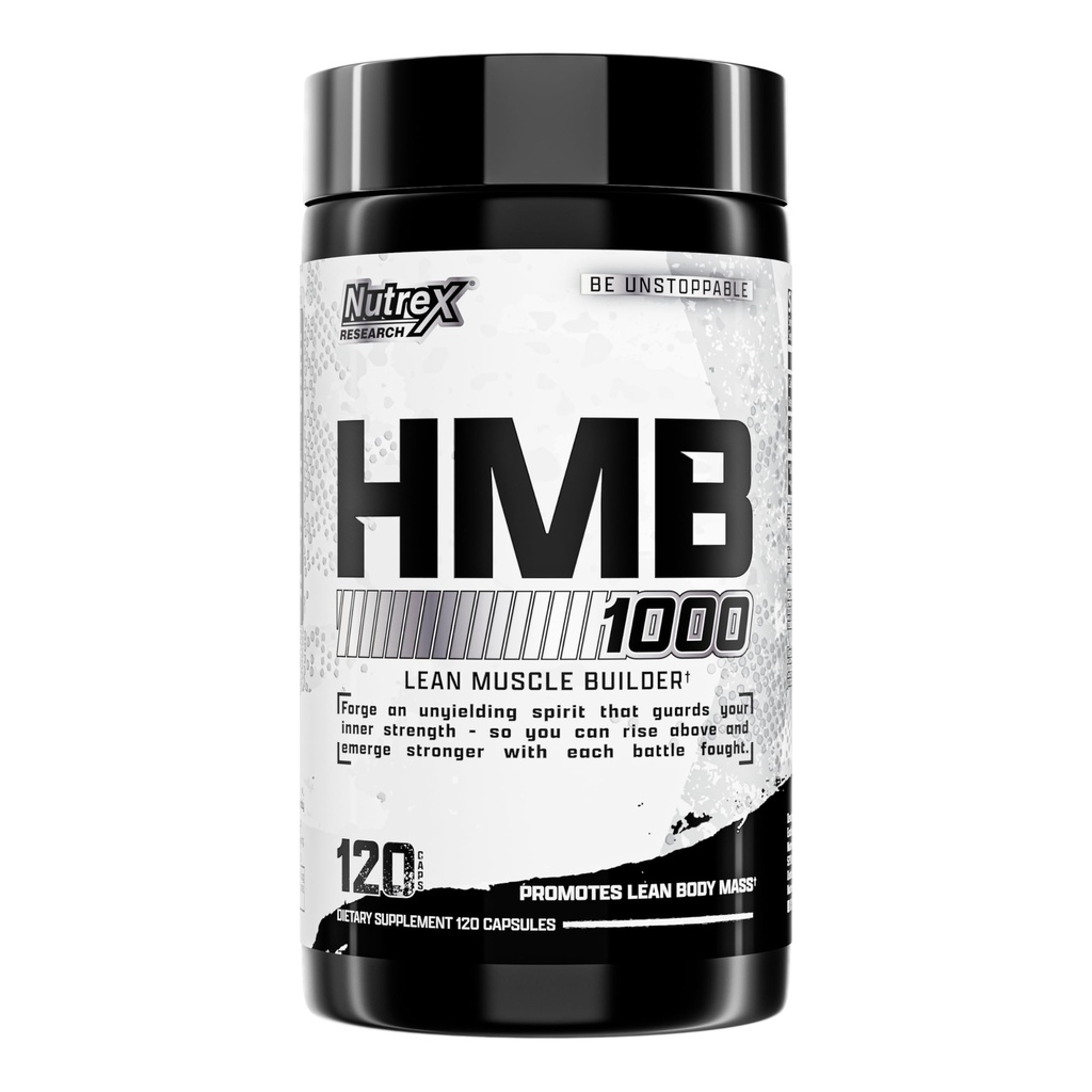 Nutrex מחקר HMB 1000 MG | תמיכה בשיקום שרירים, להפחית את נזק שרירי Skeletal, כוח מוגבר, למנוע אובדן שרירים | 120 קפסולות