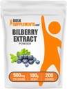 BulkSupplements.com Bilberry לחלץ אבקה - Bilberry לחלץ תוסף, Herbal Supplement - טבעוני ו Glulten חינם, 500 מ"ג עבור שירות, 100g (3.5 oz) (Pack of 1)