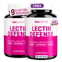 GOBIOTIX Lectin Defense - Lectin Blocker תוסף ל-Lay Gut עם MSM ו-Azymes העיכול - מסייעות ב- Intestinal Health for Women and Men - Non-GMO + Gluten Free - 60 קפסולות (2)