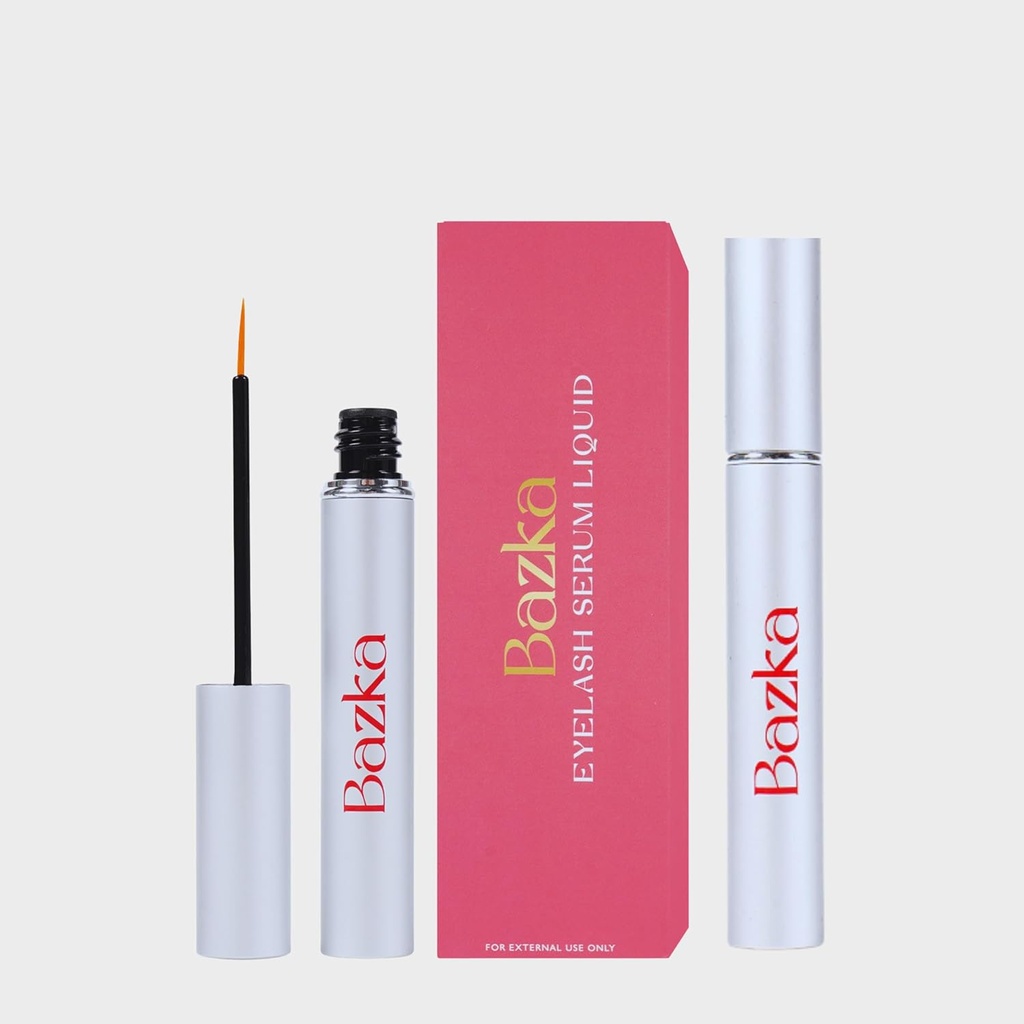 Bazka Eyelash Serum: Enhance Lash Growth & Thickness, Longer & Nourishing Formula for Prevent Moisture Loss, פעמיים ביום (3.5mL)