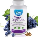 One Planet Nutrition Nano Grape Seed לחלץ 250 מ"ג Veggie קפסולות (120 משרתים), ננו עבור Absorption משופרת, תומך בבריאות אנטי-חמצן לבריאות וטרינרית, Non-GMO, טבעוני, Gluten Freeten