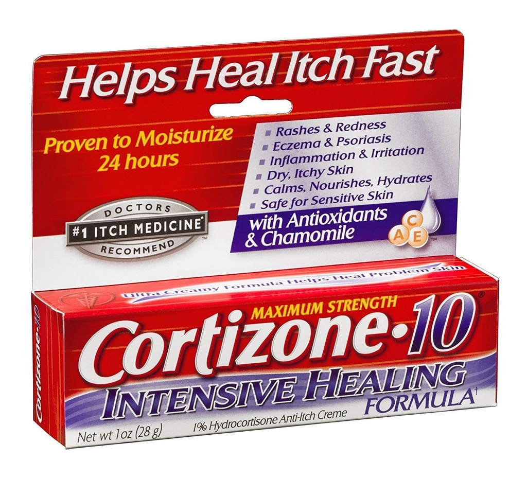 קורטיזון 10 Intensive Healing Formula Anti-Itch Cream, 1 אוונס כל אחד, Pack of 6