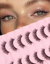 טבעי Lashes Mink Natural Eyelashes עיניים כוזבות נראה מוזר לאשס Wispy Eye Lashes Cat Eye Lashes קאט