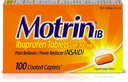 Motrin IB Pain Reliever Fever (NSAID) Ibuprofen טבליות, 100 Count