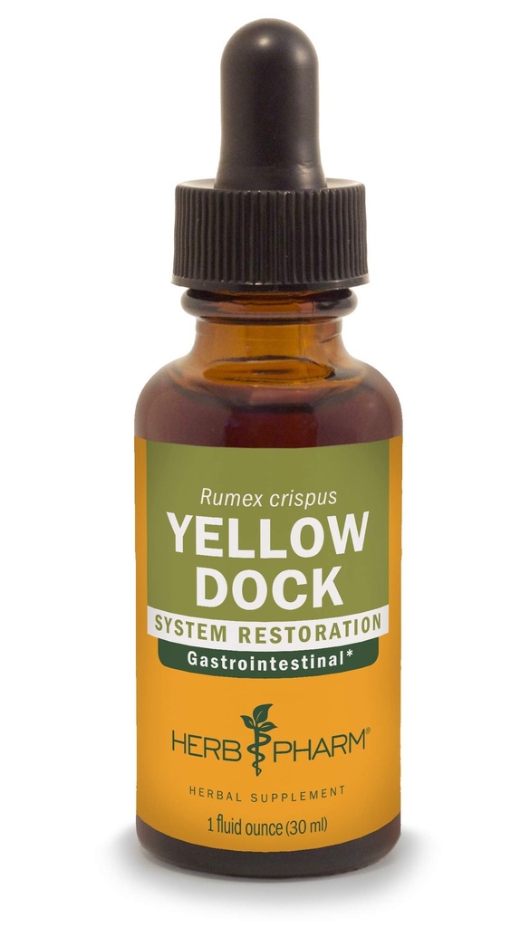 Herb Pharm צהובה דוק לחלץ תמיכה במערכת העיכול - 1 Ounce
