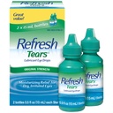 Tears, Lubricant Eye Drops, 2 בקבוקי .5 oz (15 מ"ל)