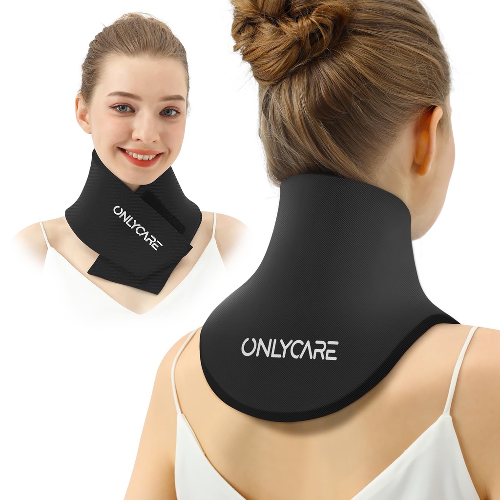רק CARE Neck Ice Pack Wrap Gel - משודרגת ערכות קרח עבור צוואר Reusable, חם קר קומפרס, הקלה של כאב, Swelling, Sprains, Office לחץ