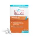 Szio+ Utiva Probiotic - Urinary Tract ו- Gut Health Supplement - 12 מיליארד CFU Lactobacillus & Bifido חיידק Probiotic for Men and Women, 30 נדחה לשחרר קפסולות Vegi